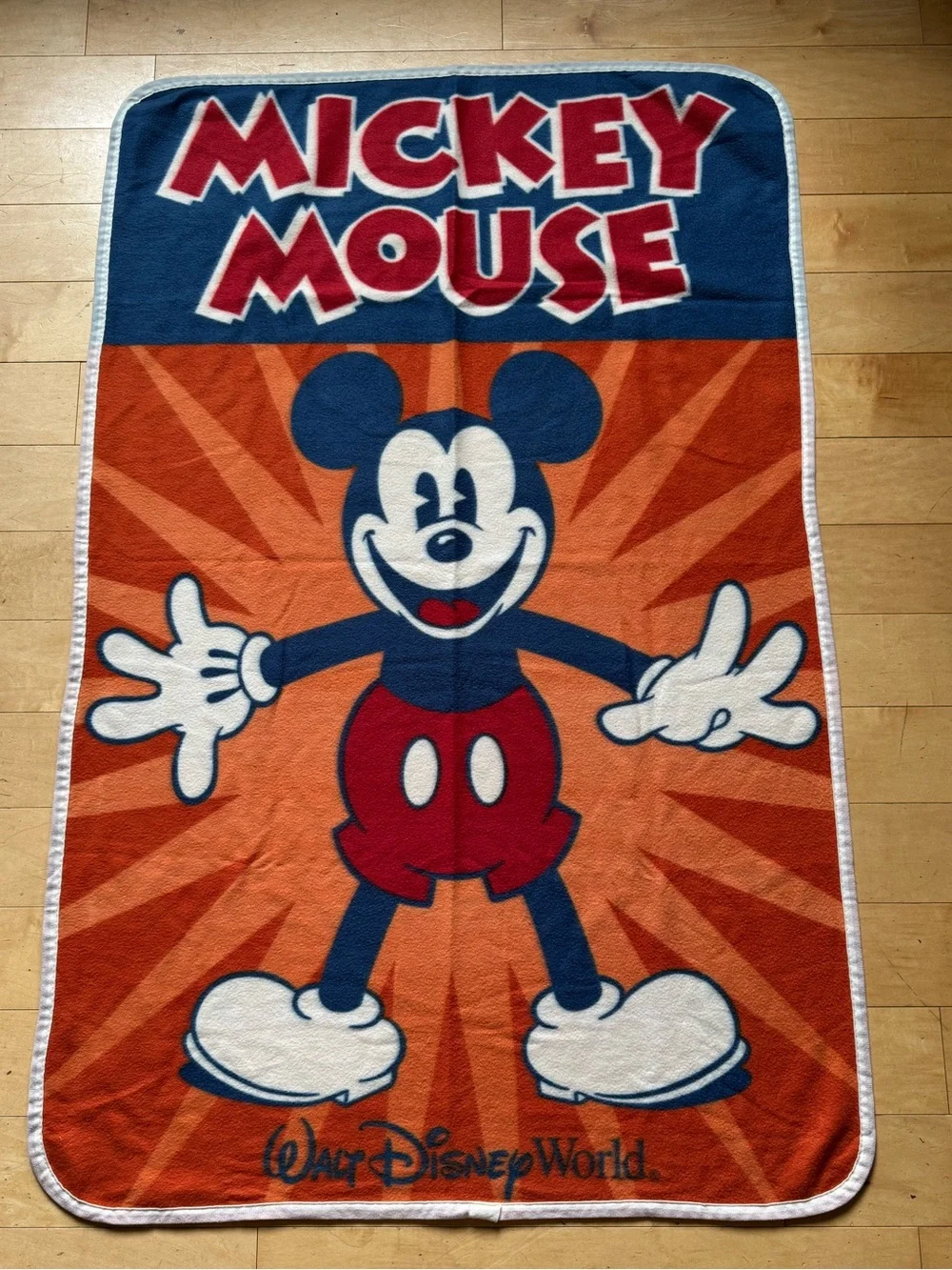 Disney Parks Walt Disney World Mickey Mouse 40X60 Blanket, polyester fleece